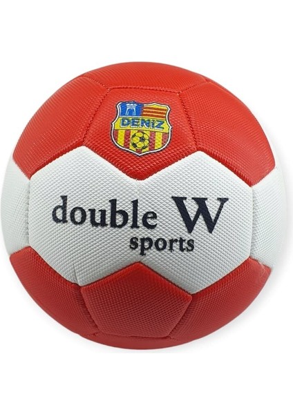 Futbol Topu Dikişli 420 gr No:5 - FB-660-KIRMIZI ()