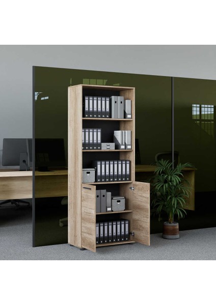 Adore Newyork 5 Katlı Kilitli 2 Kapaklı Kitaplık - Tori fiyatları