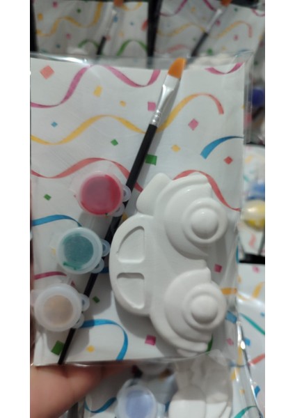 10 Adet - Araba /taş Boyama Seti, Dıy, Kendin Yap, Doğum Günü