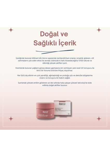 Nemlendirici Spf 30 Gündüz Kremi - Yoğun Nemlendirici ve Cilt Destekleyici Güneş Koruyucu