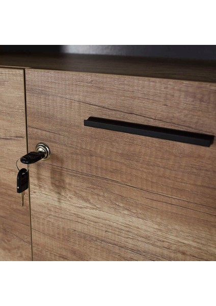 Adore Newyork 5 Katlı Kilitli 2 Kapaklı Kitaplık - Tori