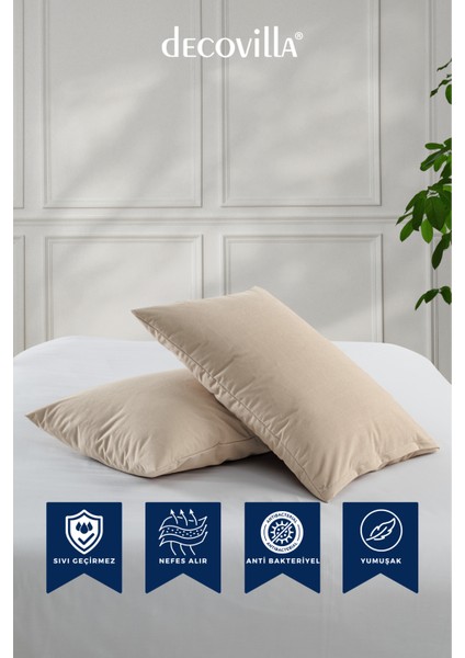 Micro Fermuarlı Yastık Alezi 50X70 Sıvı Geçirmez indirimleri