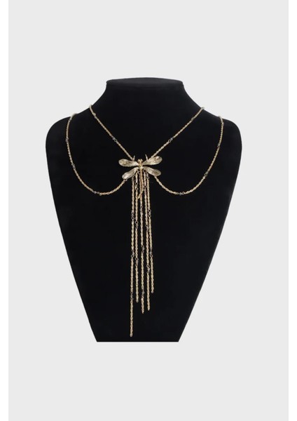 Ikili Yusufçuk Uçlu Uzun Çelik Kolye fırsatları