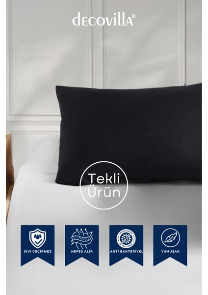 Micro Fermuarlı Yastık Alezi 50X70 Sıvı Geçirmez