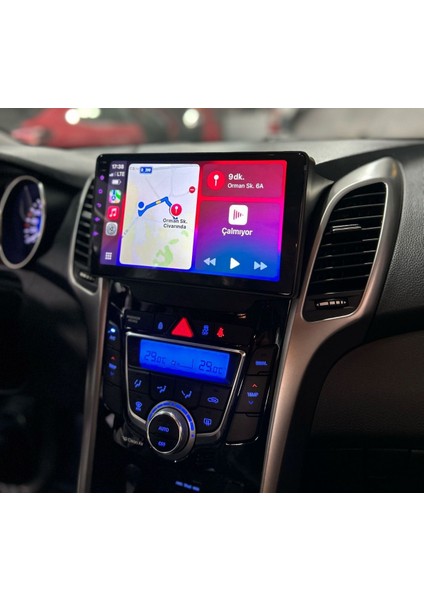 Hyundai I30 Uyumlu 4 GB Ram 64 GB Dahili Hafıza 9 Inç Multimedya Kablosuz Carplay Geri Görüş Kameralı