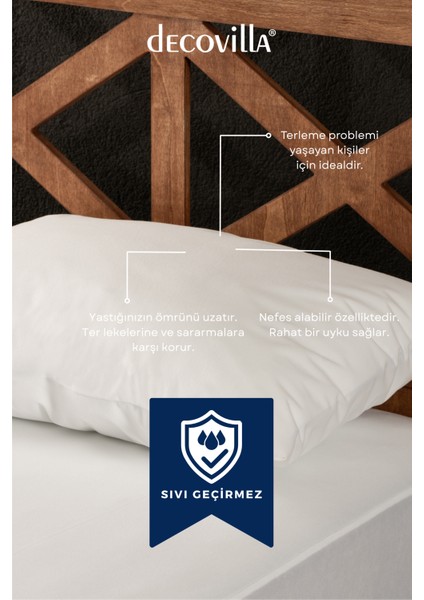 Micro Fermuarlı Yastık Alezi 50X70 Sıvı Geçirmez fiyatları