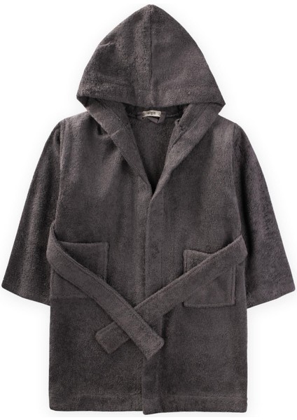 Çocuk Bornoz 2- 11 Yaş Antrasit