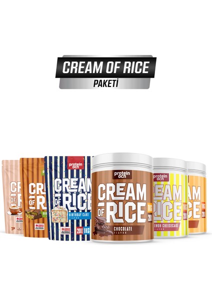Cream Of Rice | Pirinç Kreması - 6lı Paket - 1kg X 6 Adet