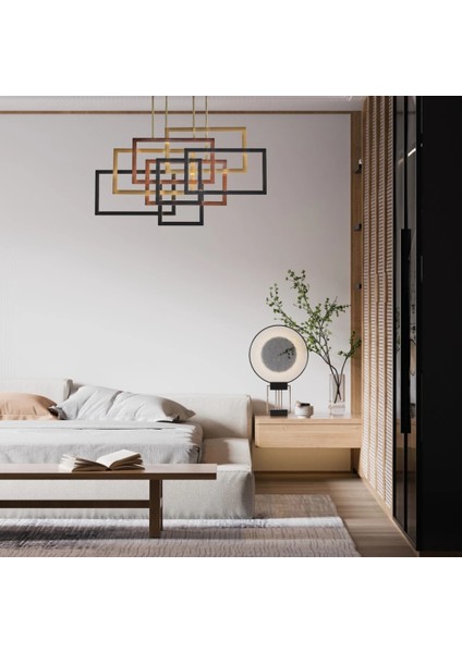 4213-3A Kare Dekoratif LED Sarkıt Avize