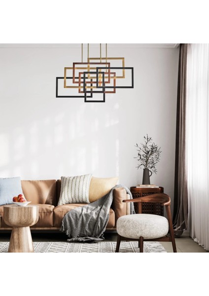 4213-3A Kare Dekoratif LED Sarkıt Avize