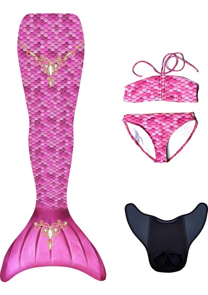 Deniz Kızı 4'lü Takım Bikini Kostüm Seti Princess