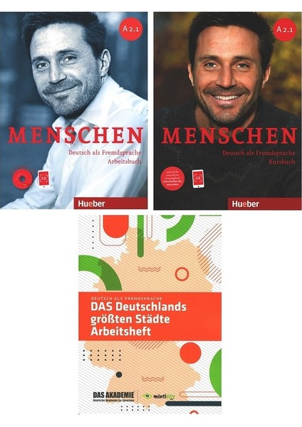 Menschen A2.1 : Kursbuch + Arbeitsbuch Mit Online Ar + Audio-Cd + Das Deutschlands Größten Städte Arbeitsheft