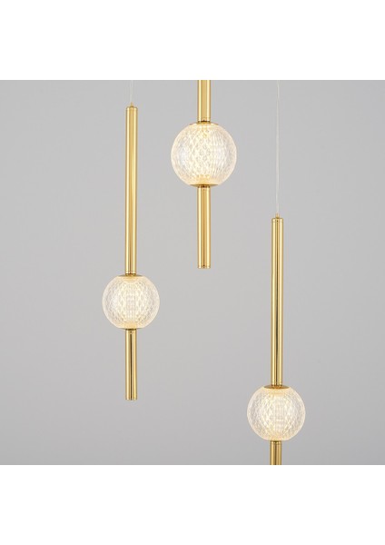 4133-3A 3'lü Modern Çubuk LED Sarkıt Avize
