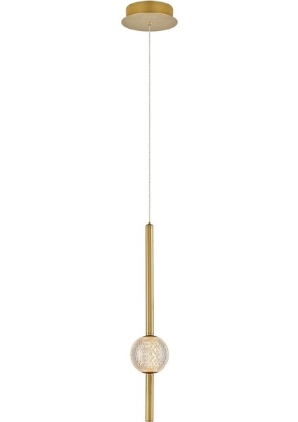4133-1A Tekli Modern Çubuk LED Sarkıt Avize