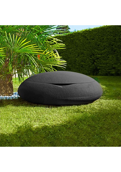 Tao Siyah Renk Çakıl Taşı Şeklinde Bahçe Sandığı