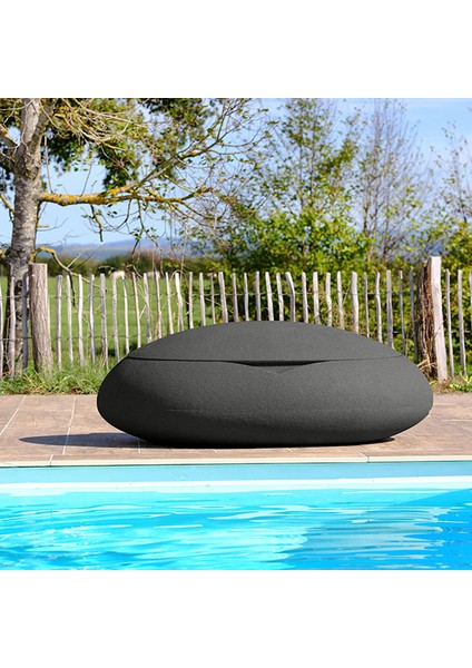 Tao Siyah Renk Çakıl Taşı Şeklinde Bahçe Sandığı modelleri