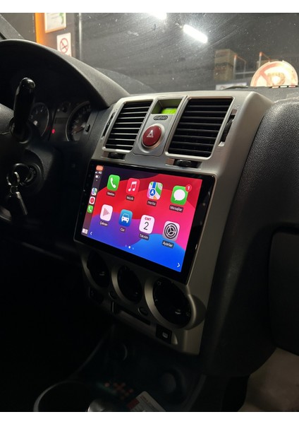Hyundai Getz Uyumlu 6 GB Ram 128 GB Dahili Hafıza 9 Inç Multimedya Kablosuz Carplay Geri Görüş Kameralı