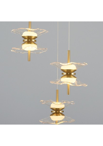 4113-3A 3'lü Dekoratif LED Sarkıt Avize