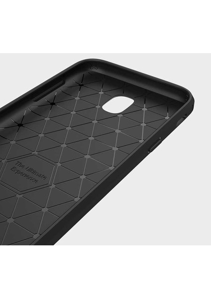 Samsung Galaxy J5 Pro ile Uyumlu Kamera Korumalı Darbe Önleyici Carbon Brushed Silikon Kılıf indirimleri