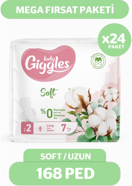 Lady Soft Hijyenik Ped Uzun 168 Adet