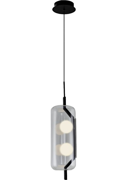 3436-1A Tekli Modern Cam LED Sarkıt Avize