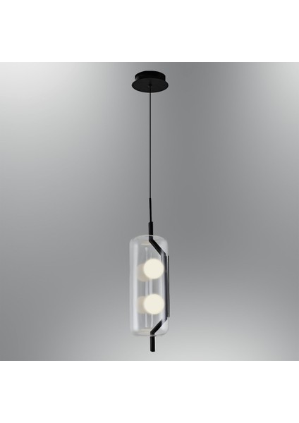 3436-1A Tekli Modern Cam LED Sarkıt Avize