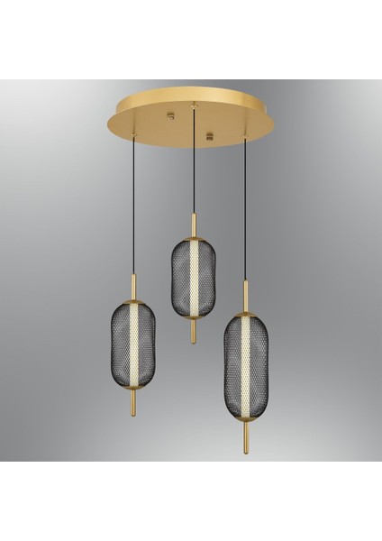 3227-3A 3'lü Dekoratif LED Sarkıt Avize
