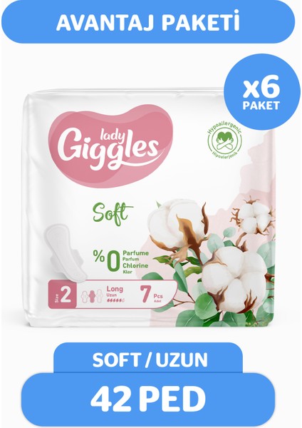 Lady Soft Hijyenik Ped Uzun 42 Adet