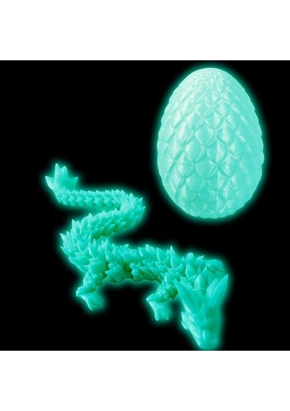 Eddyscale Paskalya Ejderhası 3D Baskılı Ejderha Yumurtası ile Ejderha Kristal Ejderha Oyuncak Içinde (Yurt Dışından)