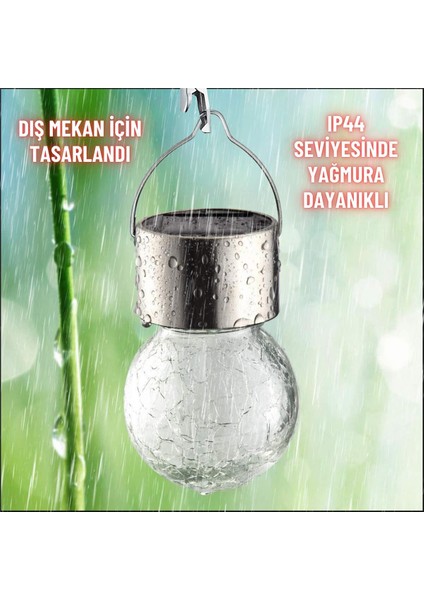 Solar Bahçe Lambası,kırık Cam Desenli Kristal Top,sarı IŞIK,200 Mah,bahçe,ev,etkinlik DEKORASYON,042 modelleri