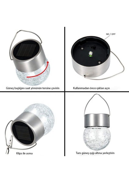 Solar Bahçe Lambası,kırık Cam Desenli Kristal Top,sarı IŞIK,200 Mah,bahçe,ev,etkinlik DEKORASYON,042