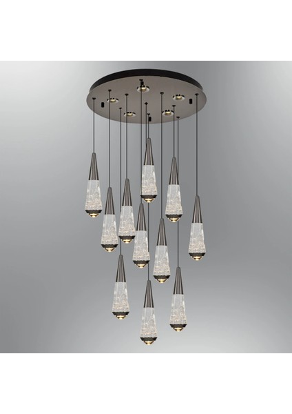 2791-11A Yuvarlak 11'li LED Sarkıt Avize