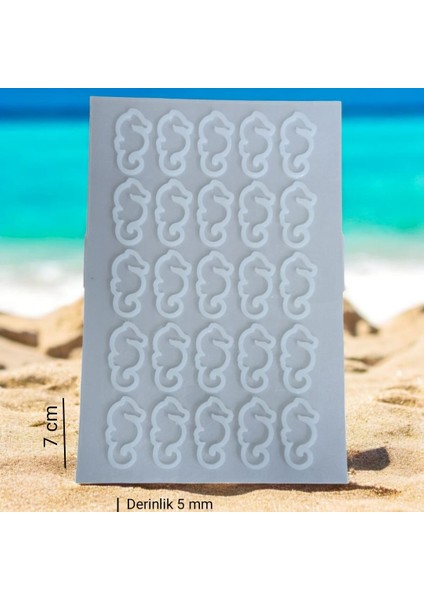 Deniz Atı Modeli - Magnet Anahtarlık Epoksi ve Beton kalıbı ( 25'li ) fiyatları