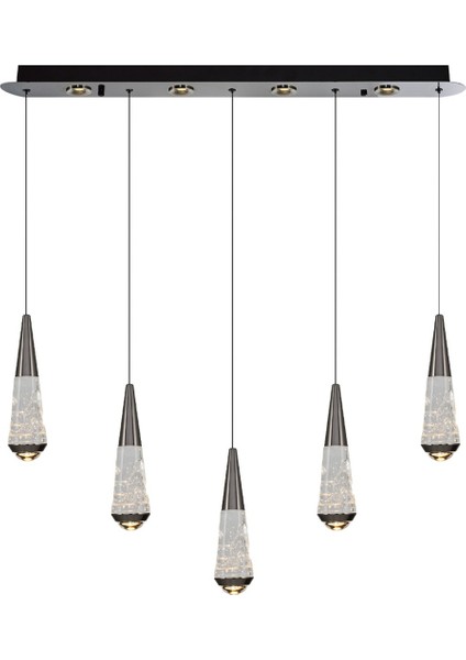 2791-5AS 5'li Sıralı LED Sarkıt Avize