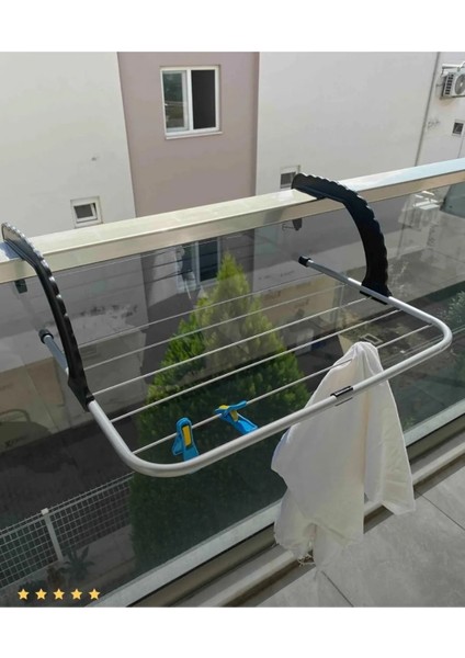 Petek Üstü Çamaşır Kurutmalık - Balkon Kurutmalık Askısı Askılık