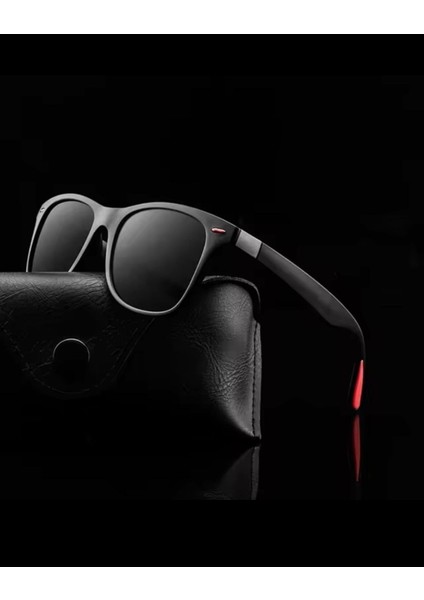 Karizma Unisex Güneş Gözlüğü Metal Menteşeli Kırmızı Detaylı Unisex Gözlük fırsatları