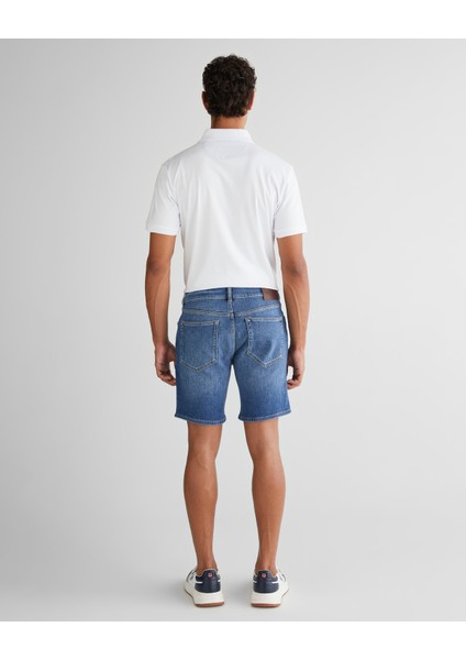 Erkek Mavi Regular Fit Şort 205521.973