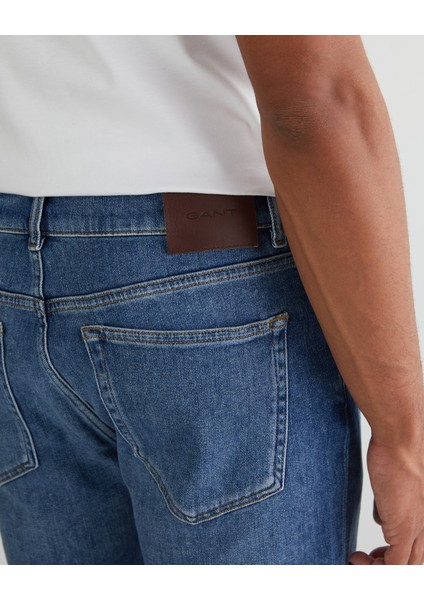 Erkek Mavi Regular Fit Şort 205521.973