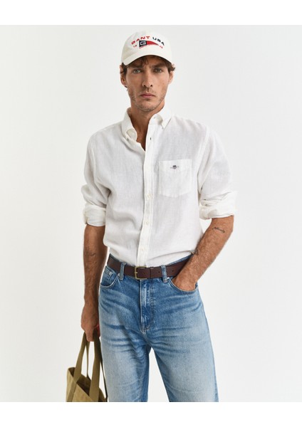 Erkek Beyaz Regular Fit Düğmeli Yaka Gömlek 3250082.110 fiyatları
