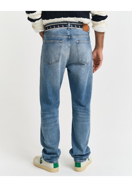 Erkek Mavi Straight Fit Pantolon 1000416.983 modelleri
