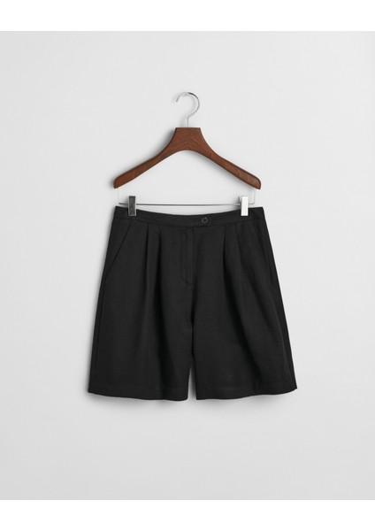 Kadın Siyah Relaxed Fit Şort 4020123.5