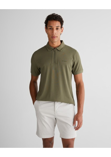 Erkek Yeşil Regular Fit Logolu Polo 2425120T.301