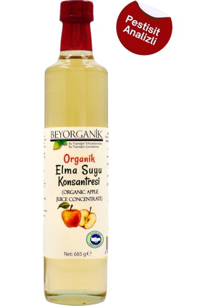 Organik Elma Suyu Konsantresi 685 gr (Tatlandırıcı)