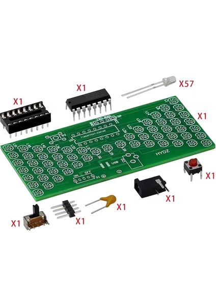 5V LED Elektronik Kum Saati Hobi Devresi Dıy Lehimleme Kiti - Demonte(Montesiz) fırsatları