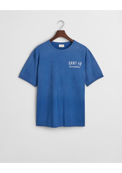 Erkek Lacivert Relaxed Fit Bisiklet Yaka Logolu T-Shirt 2003314.407 fırsatları