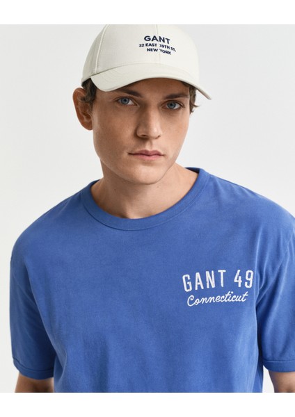 Erkek Lacivert Relaxed Fit Bisiklet Yaka Logolu T-Shirt 2003314.407 indirimleri