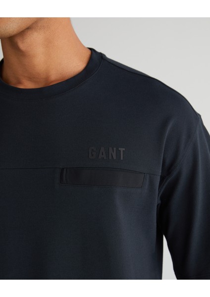 Erkek Siyah Relaxed Fit Bisiklet Yaka Logolu T-Shirt 2325136T.5 indirimleri