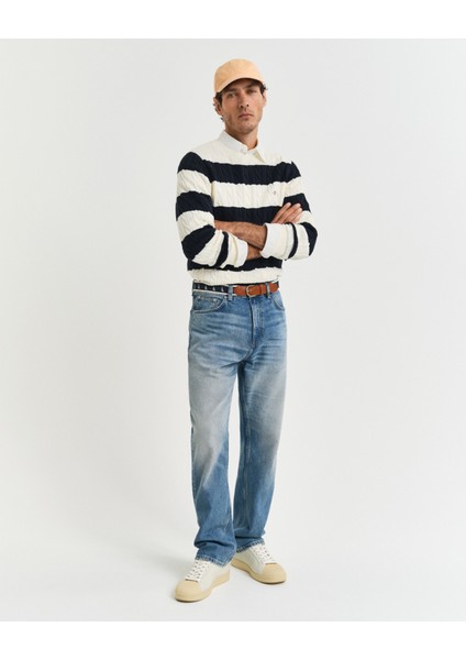 Erkek Mavi Straight Fit Pantolon 1000416.983