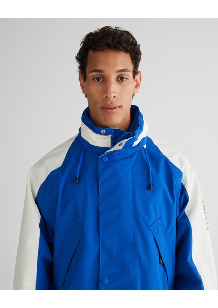 Erkek Lacivert Regular Fit Kapüşonlu Renk Bloklu Mont 7006499.447 fırsatları