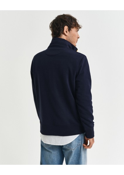 Erkek Lacivert Regular Fit Yarım Fermuarlı Logolu Sweatshirt 2067021.433 modelleri